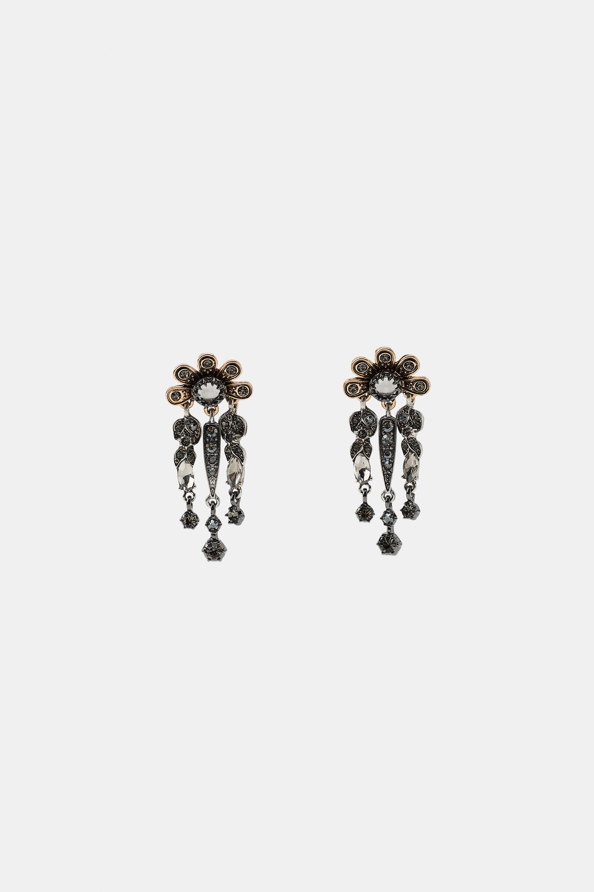 JEWEL FLOWER EARRINGS